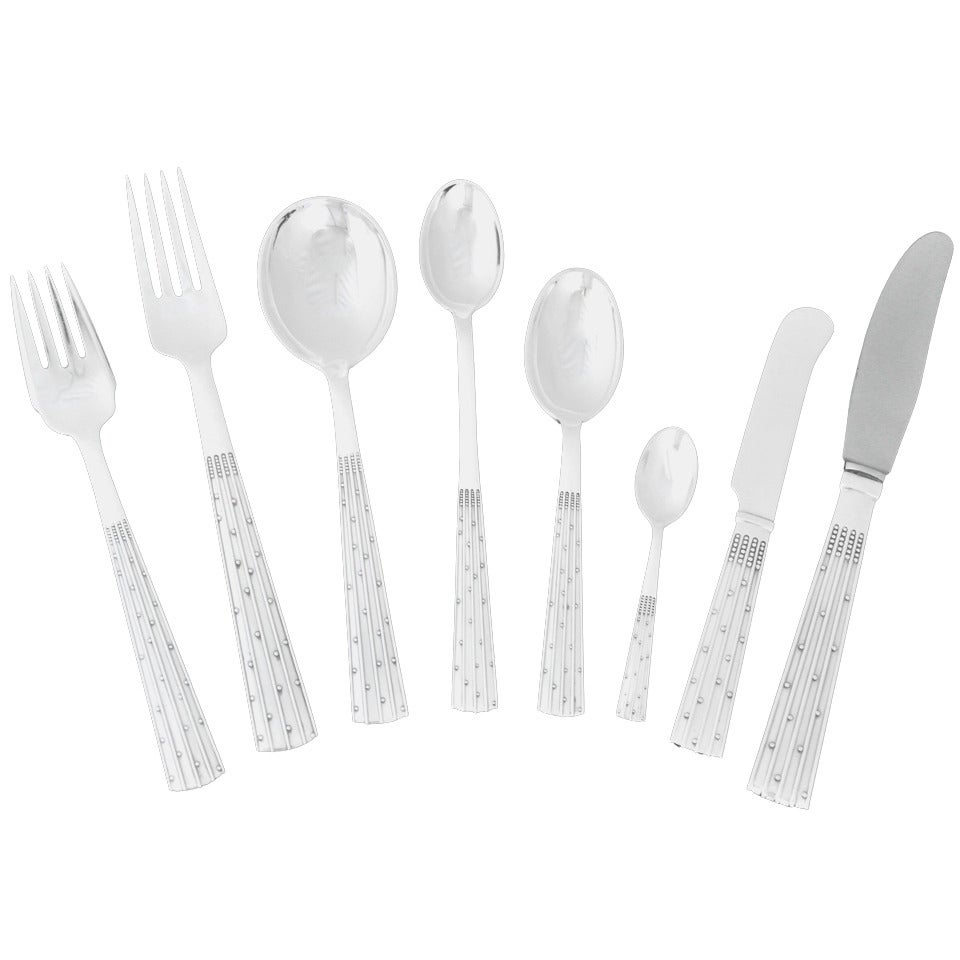 Danish Modern Sterling Silver Flatware Set - 115 Pieces
