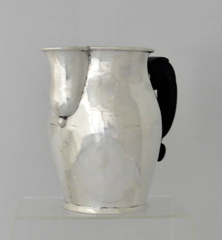 Mexican William Spratling Hand-Wrought Sterling Silver Pitcher, 1950