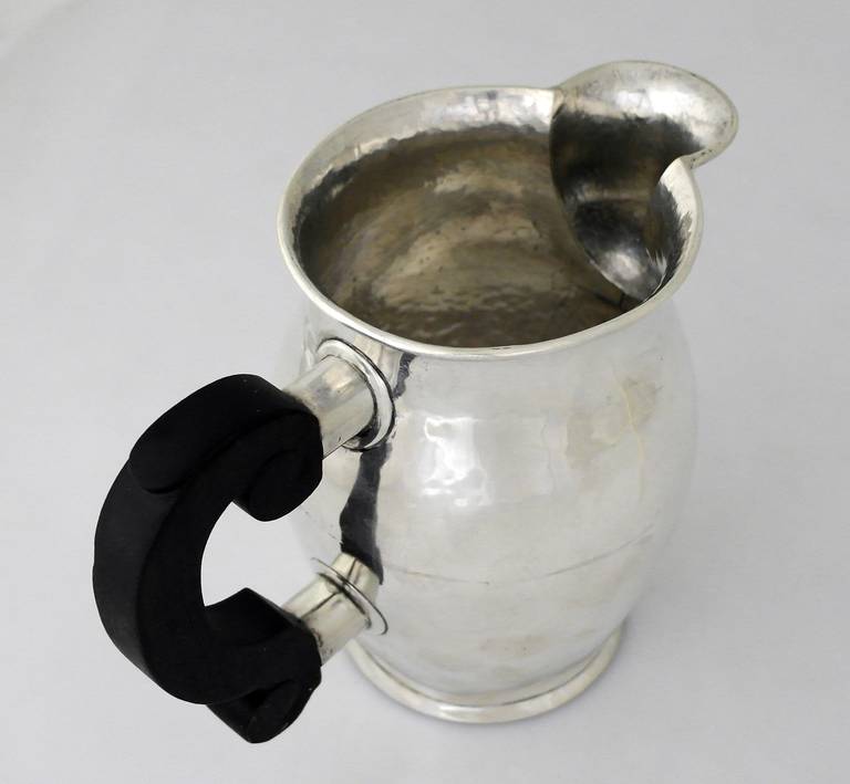 William Spratling Hand-Wrought Sterling Silver Pitcher, 1950 In Excellent Condition In New York, NY