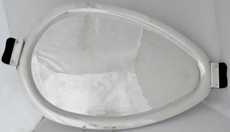 Large Lopez Taxco Sterling Silver Modernist Serving Tray