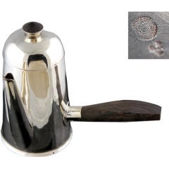 SPRATLING STERLING SILVER ROSEWOOD 1950 ESPRESSO POT