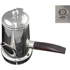 SPRATLING STERLING SILVER ROSEWOOD ESPRESSO COFFEE POT