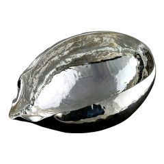 Ruth Rhoten Libation Shell Bowl Motif Sterling Silver