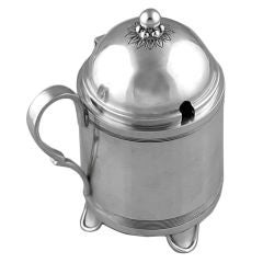 Grann Laglye Denmark Sterling Silver Condiment Pot, 1940