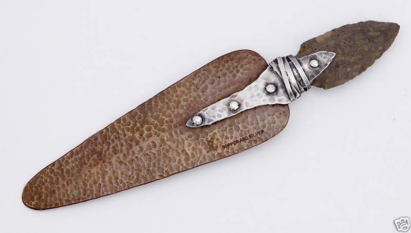 Joseph Heinrich Copper Sterling Silver Arrowhead 1900