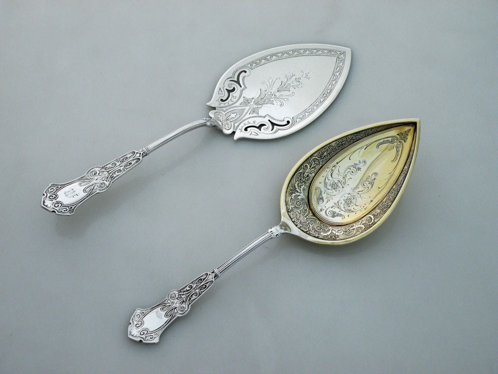 223 Pieces Whiting Alhambra Sterling Silver Flatware Set ca 1880 1