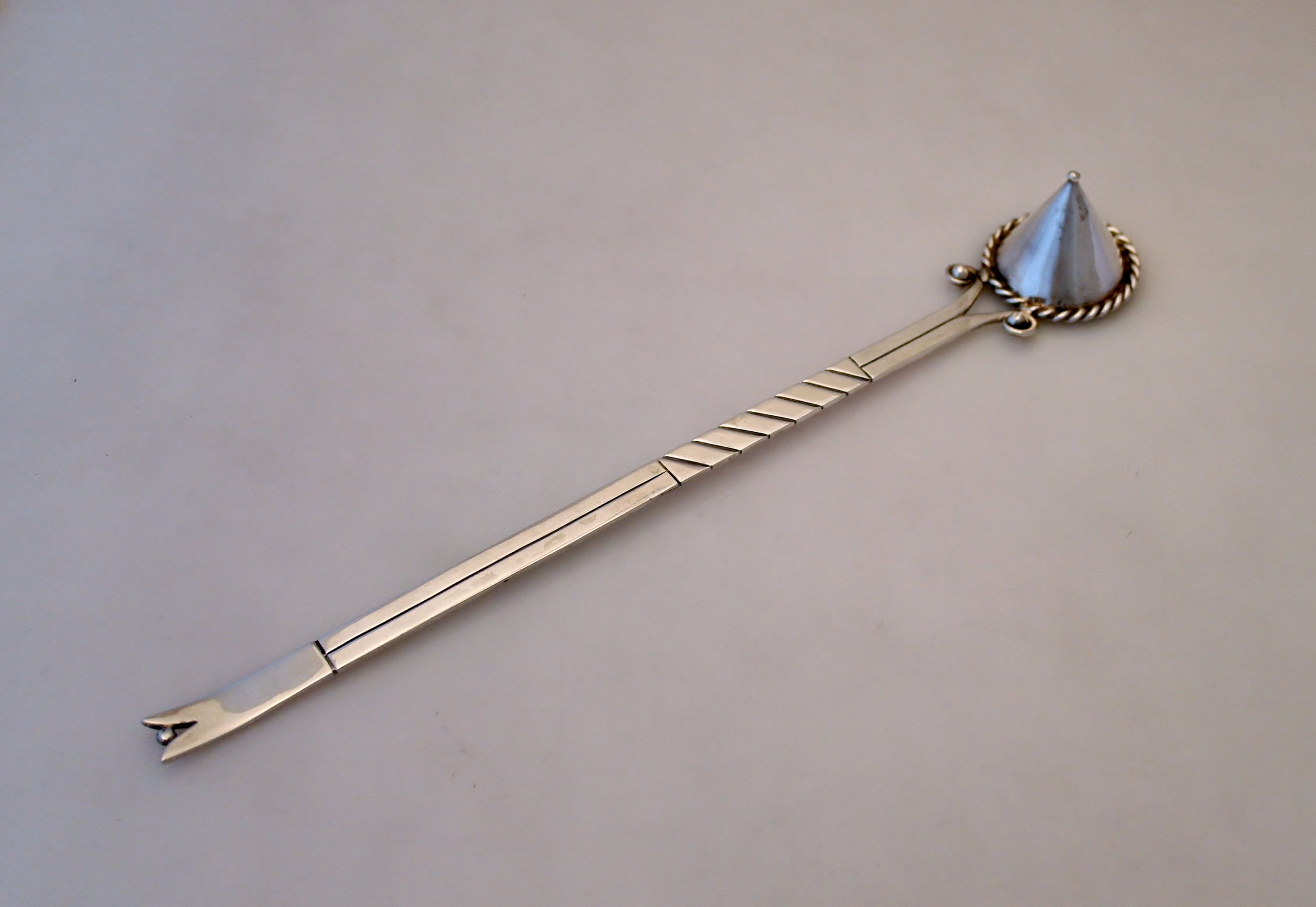 Hector Aguilar Taxco Sterling Silver Candle Snuffer