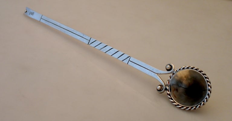 Hector Aguilar Taxco Sterling Silver Candle Snuffer In Excellent Condition In New York, NY
