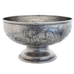 Aesthetic 1877 Tiffany Sterling Silver Hammered Bowl