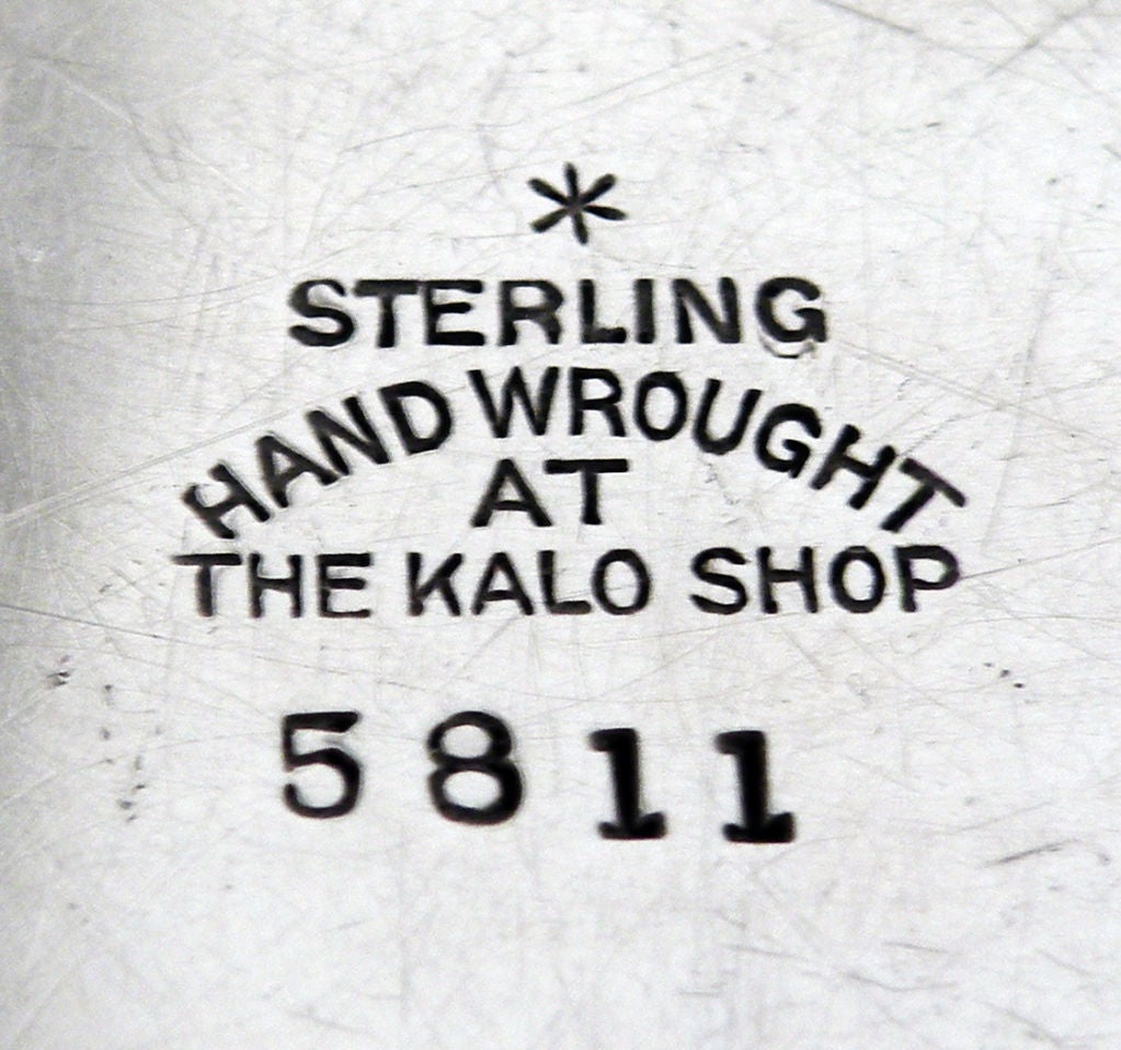 Kalo Sterling Hand Wrought 5-lobe Bowl App. Mono 1930 1