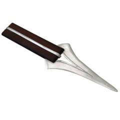 William Spratling Sterling Silver and Rosewood Letter Opener