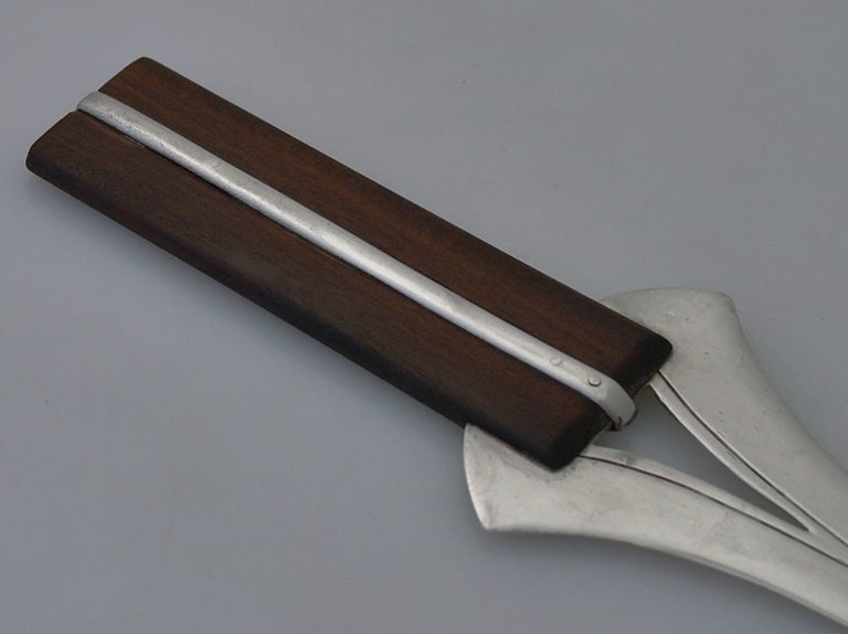 Mexican William Spratling Sterling Silver and Rosewood Letter Opener