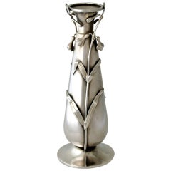 Gorham Sterling Silver Aesthetic Vase, Applied Branches & Flowers