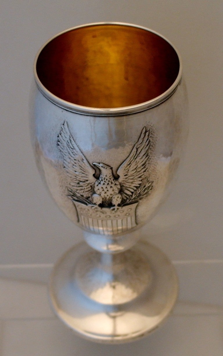 Clemens Friedell Handwrought Sterling Silver Large Cup Trophy Piece 3