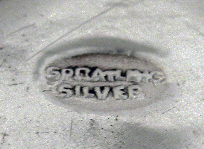 Rare Spratling Sterling Dice Motif Cigarette Tray 1940 3