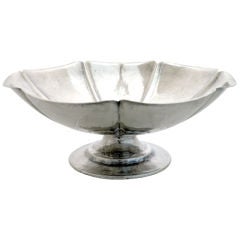 Joel Hewes Sterling Silver Handmade Pedestal Bowl 1940