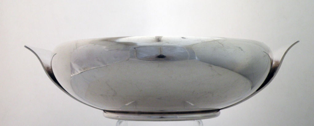 Allan Adler Sterling Silver Modernist Centerpiece Bowl 1950 In Excellent Condition In New York, NY