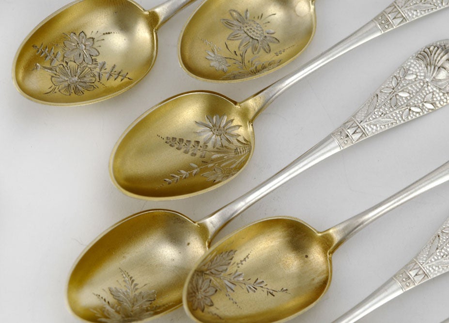 Gilt Wood & Hughes Aesthetic 12 Demitasse 'gold' Spoons