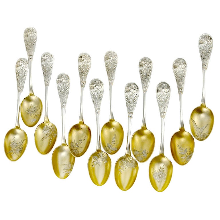 Wood & Hughes Aesthetic 12 Demitasse 'gold' Spoons