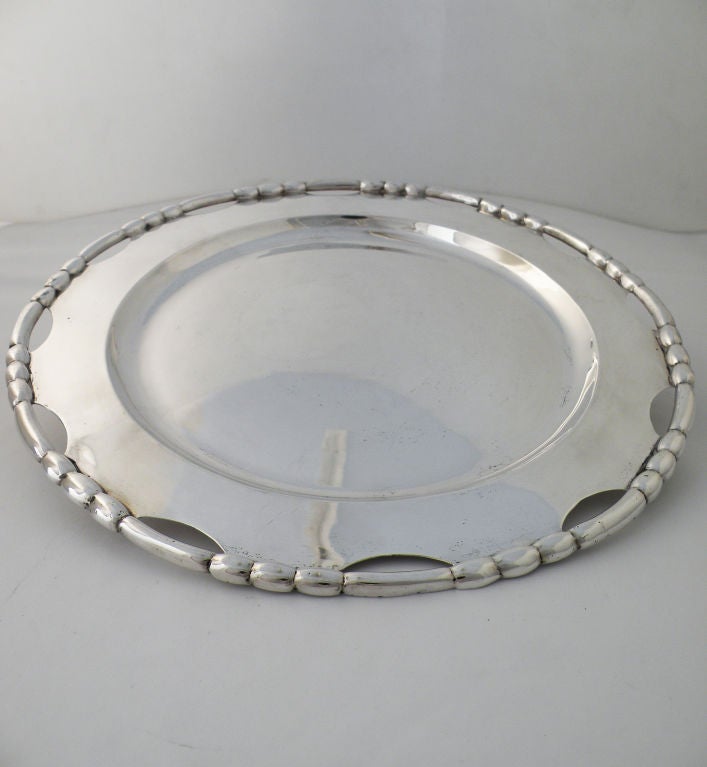 rare Hector Aguilar Sterling Silver 27 oz Tray 1955