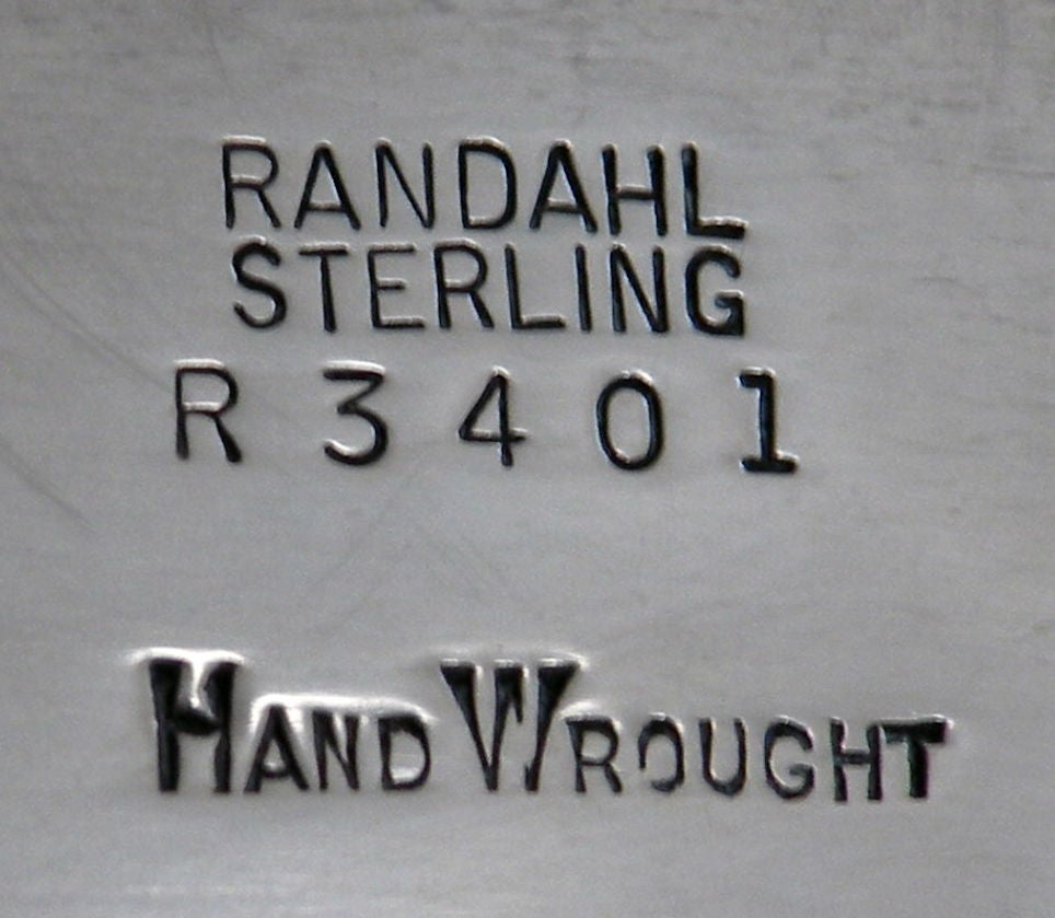 Finest Randahl Arts & Crafts Sterling Hand Wrought Bowl 4