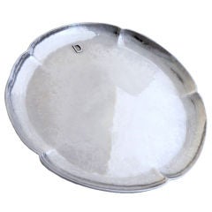 Randahl Hand Wrought Sterling Silver Lobed Tray 1915