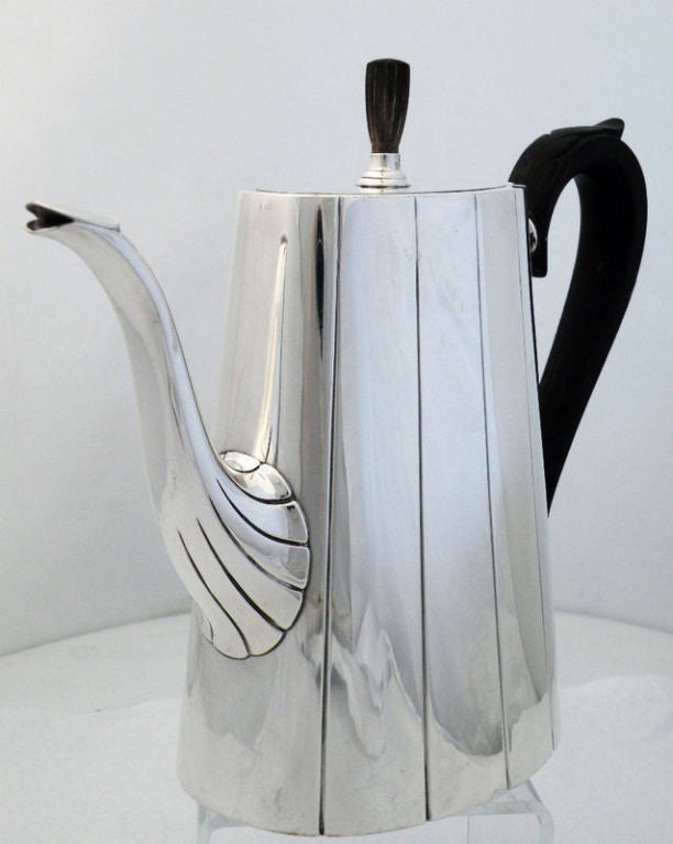 International Art Deco Sterling Silver  6 Piece Coffee Tea Set 1