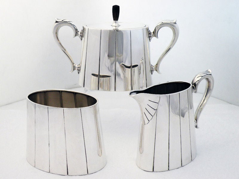 International Art Deco Sterling Silver  6 Piece Coffee Tea Set 3