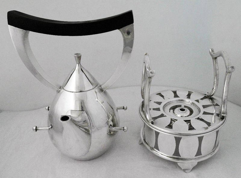 Codan Bernice Goodspeed Sterling Silver Modernist Kettle Teapot 1