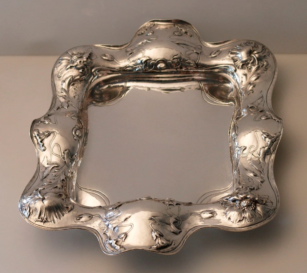 Codman & Codman Handwrought Sterling Silver Tray In Excellent Condition In New York, NY