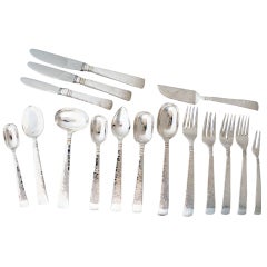 1-Of-A-Kind Codan Hammered Sterling Silver Flatware Set 223 pcs