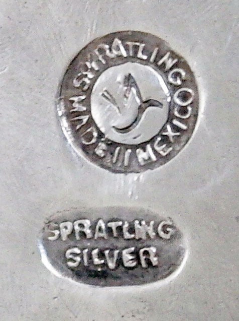 William Spratling Sterling Silver Hand Wrought Mug Double Loop 2