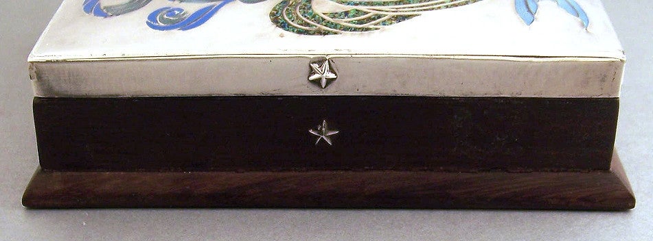 Mexican MARGOT DE TAXCO Sterling Silver & Enamel Rare/Important Box 1953