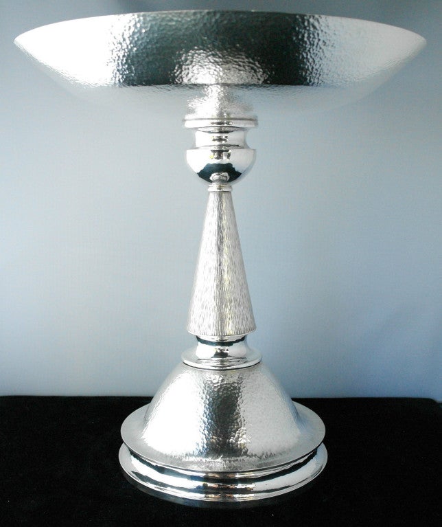 Contemporary Haddon Hufford Sterling Silver 1-of-a-Kind Handwrought Tazza
