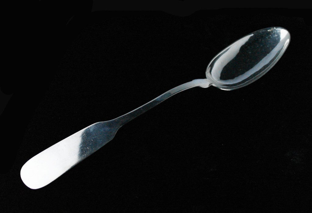 Mexican Spratling Hand-Wrought Sterling Silver Large Serving Spoon For Sale