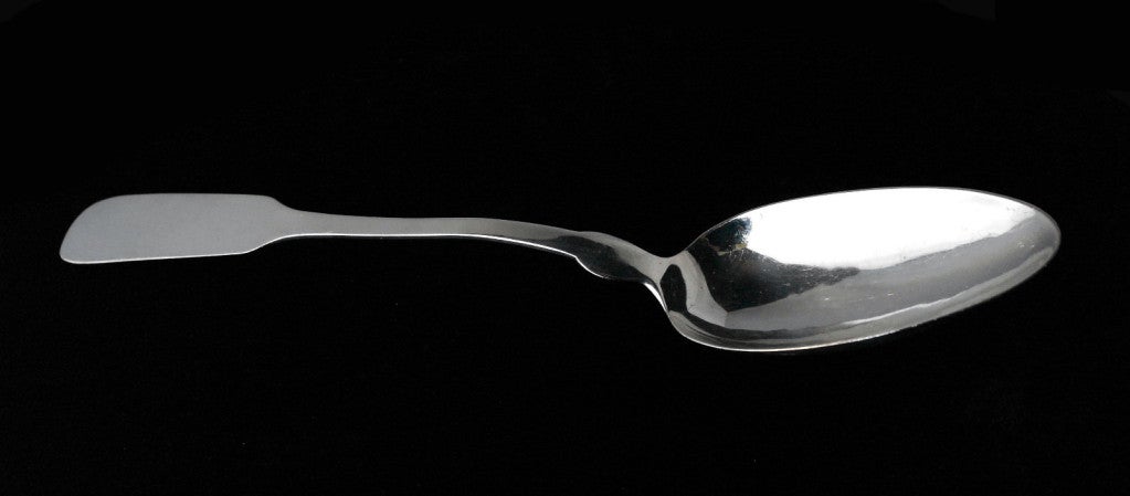 Spratling Hand-Wrought Sterling Silver Large Serving Spoon In Excellent Condition For Sale In New York, NY