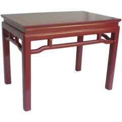 Red Lacquered Endtable