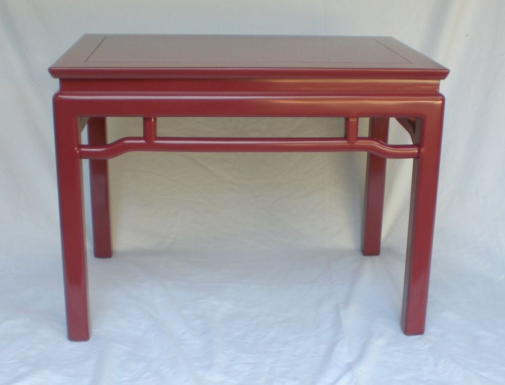 Red Lacquered Endtable