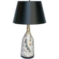Italian Reverse Glass Splattered Table Lamp