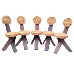 Small French Rope 
Wood Chair