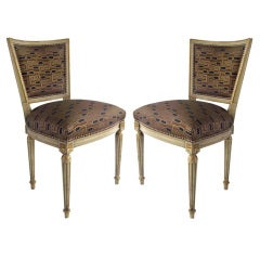 Pair of French Louis XVI Side Chairs