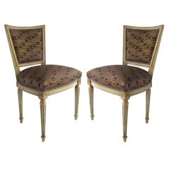 Pair of French Louis XVI Side Chairs