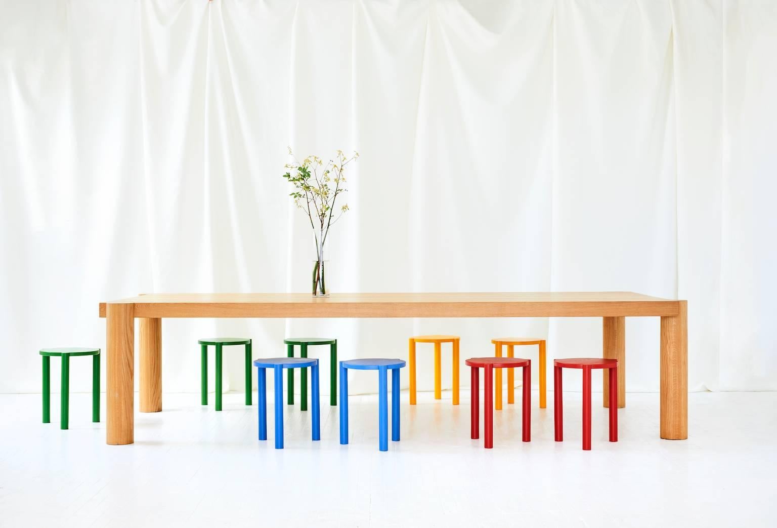 Minimalist WC3 Stool by ASH NYC in Blue