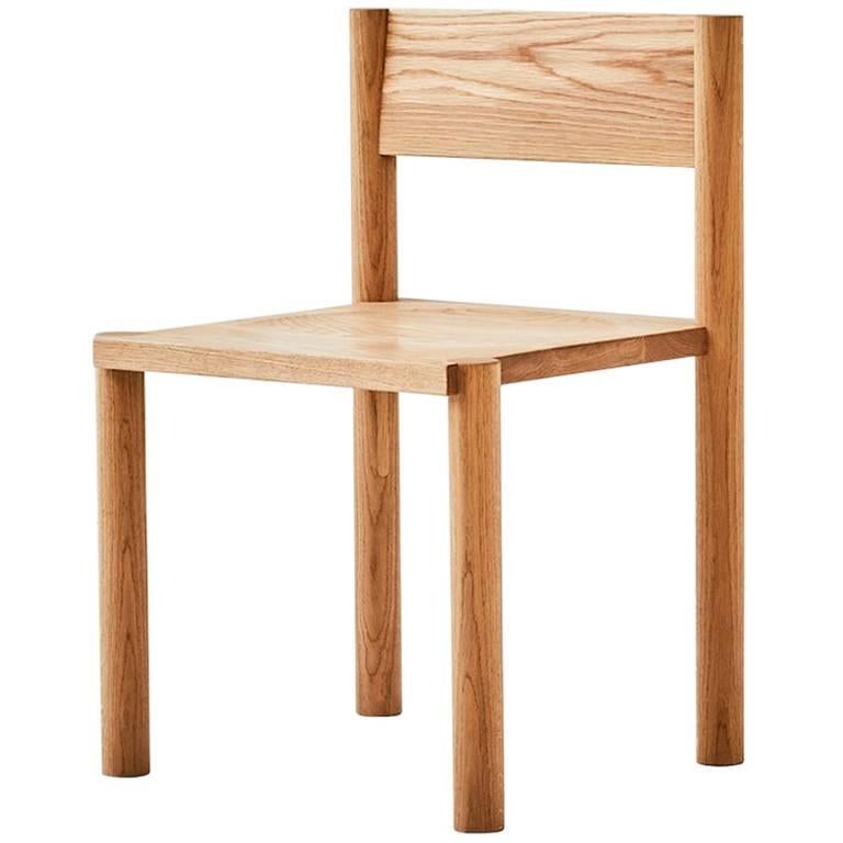 WC6 Chair by ASH NYC in White Oak