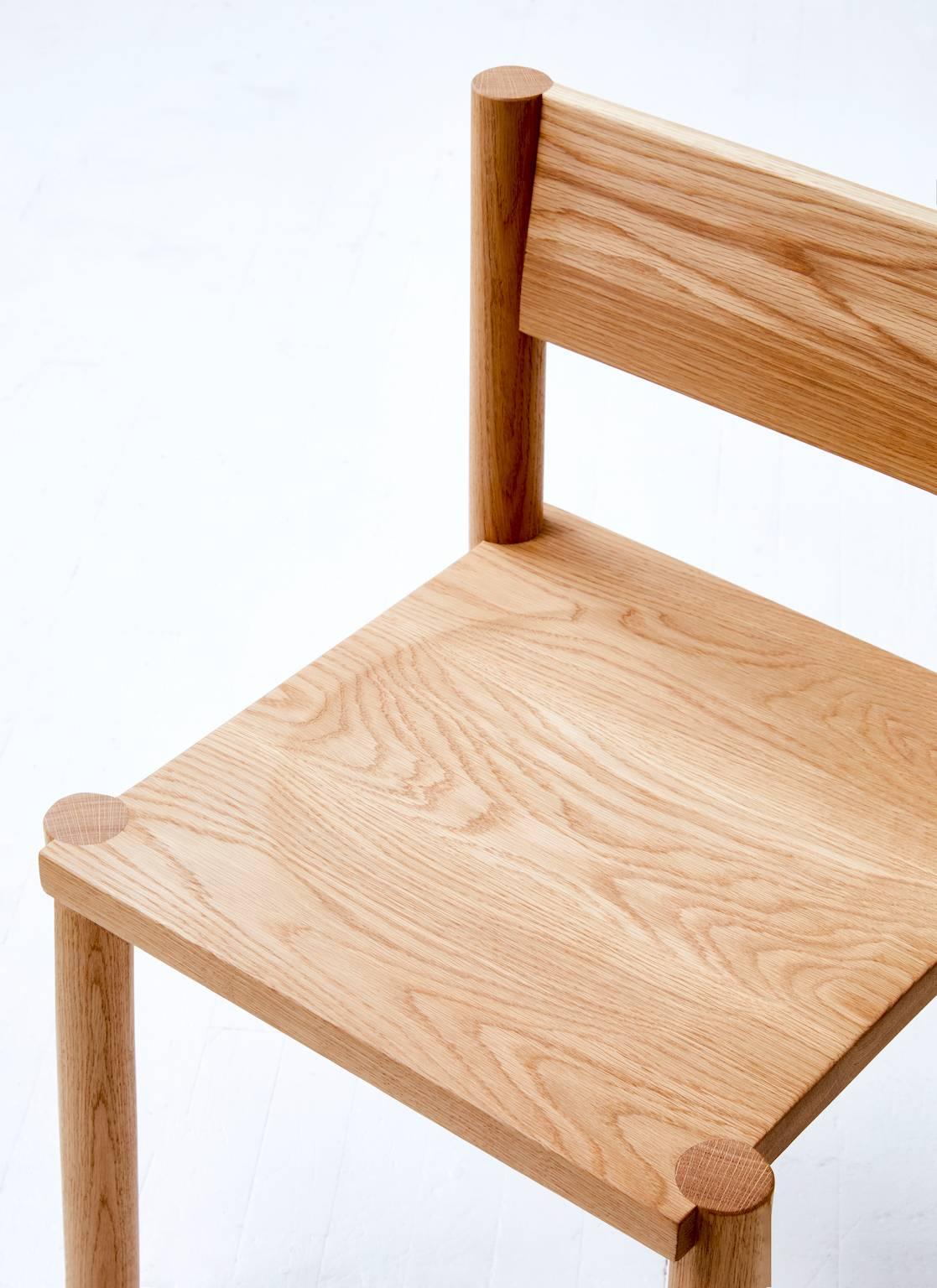 Minimalist WC6 Chair by ASH NYC in White Oak