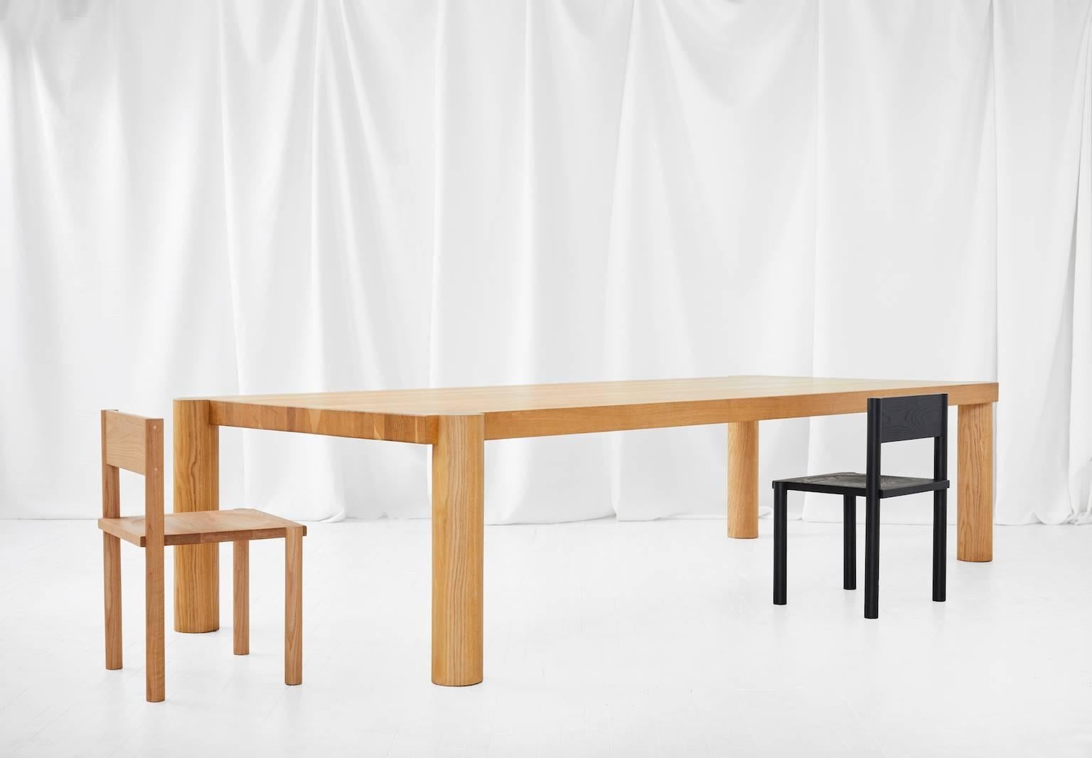 Acier Chaise WC6 en chêne blanc par ASH NYC