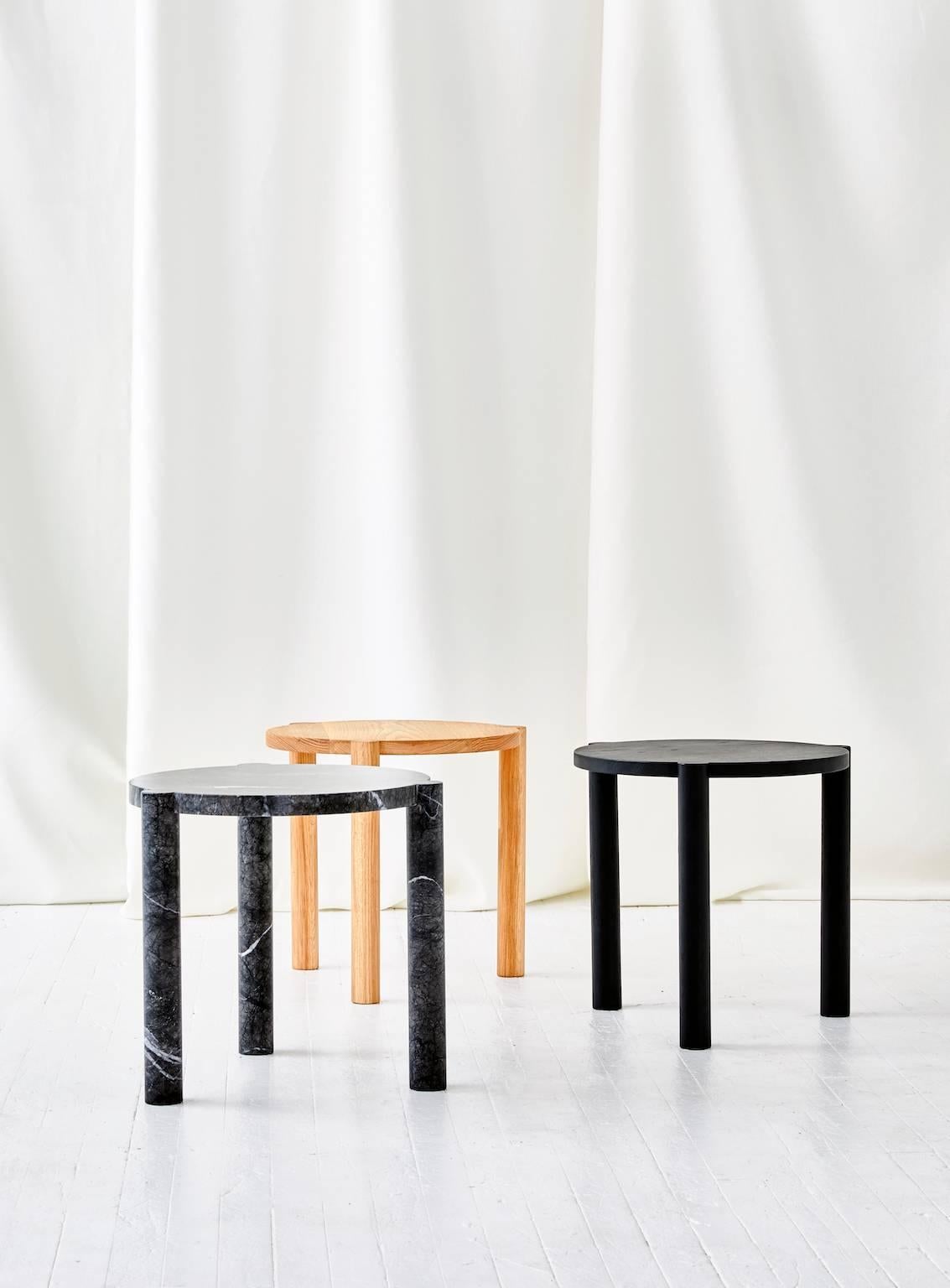 The WC4 by ASH NYC is a handsome side table with a low and sturdy stance. The hand-turned legs join seamlessly with the seat to create an elegant, handcrafted joint that defies gravity. 
 
An exercise in Minimalist design, the hidden joints allow