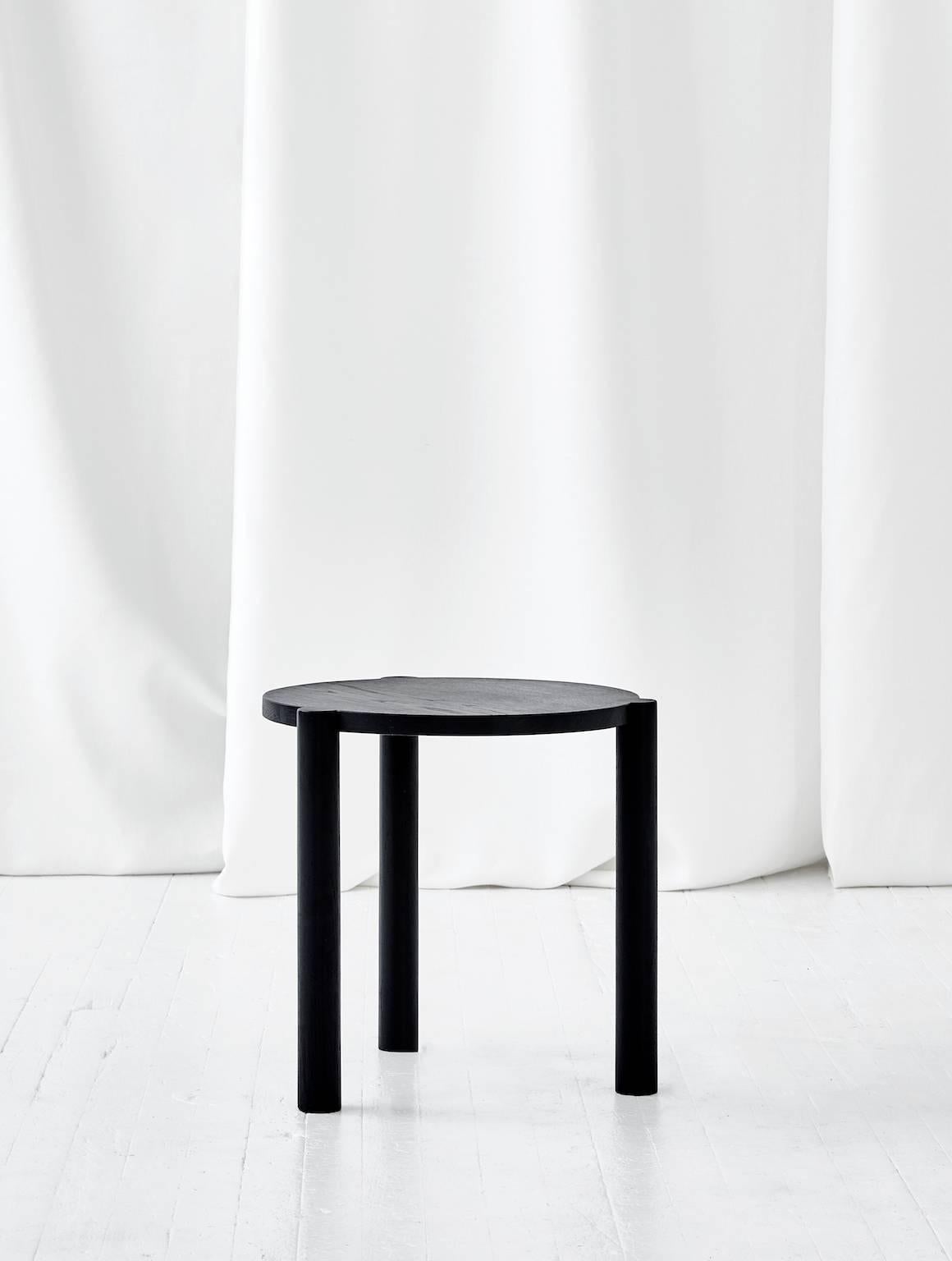 The WC4 by ASH NYC is a handsome side table with a low and sturdy stance. The hand-turned legs join seamlessly with the seat to create an elegant, handcrafted joint that defies gravity. 
 
An exercise in Minimalist design, the hidden joints allow