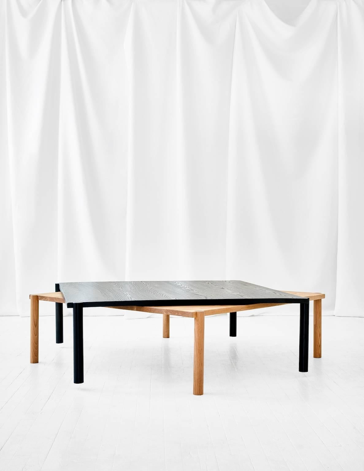Minimalist WC1.1 Cocktail Table by ASH NYC in White Oak