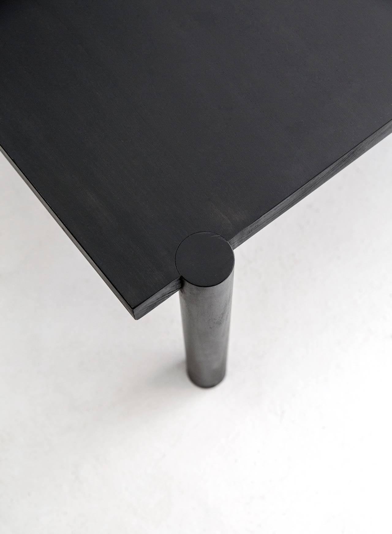 Steel WC1.1 Cocktail Table by ASH NYC in Black Oak